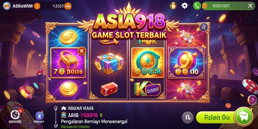 Gameplay ASIA918 yang penuh warna dan seru saat bermain slot.
