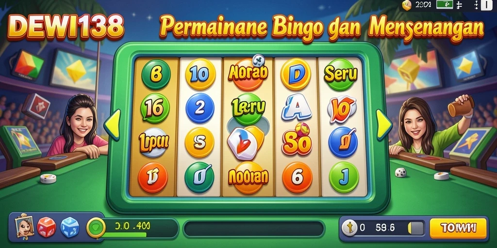 Tampilan gameplay DEWI138 dalam permainan Bingo yang seru.