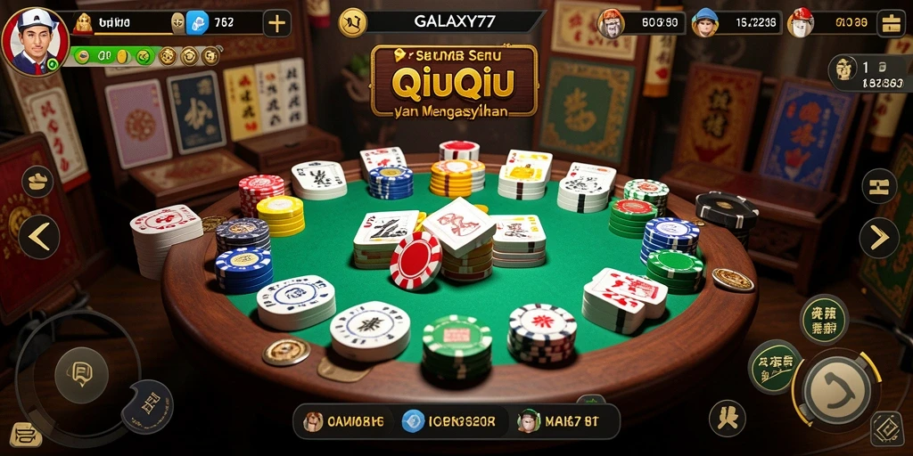 Tangkapan layar gameplay QiuQiu yang menarik dan kompetitif.