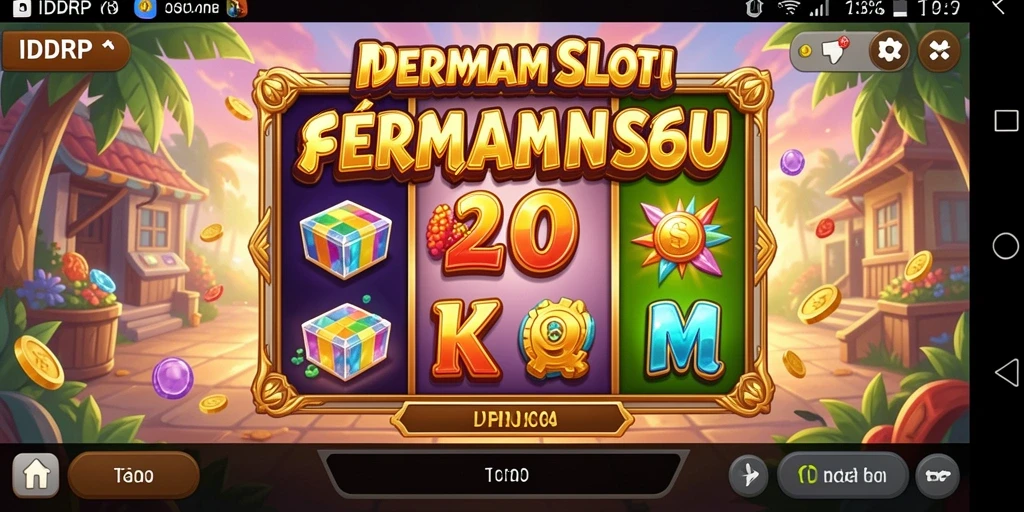 Tampilan gameplay Slot IDRRP yang menegangkan dan penuh warna.