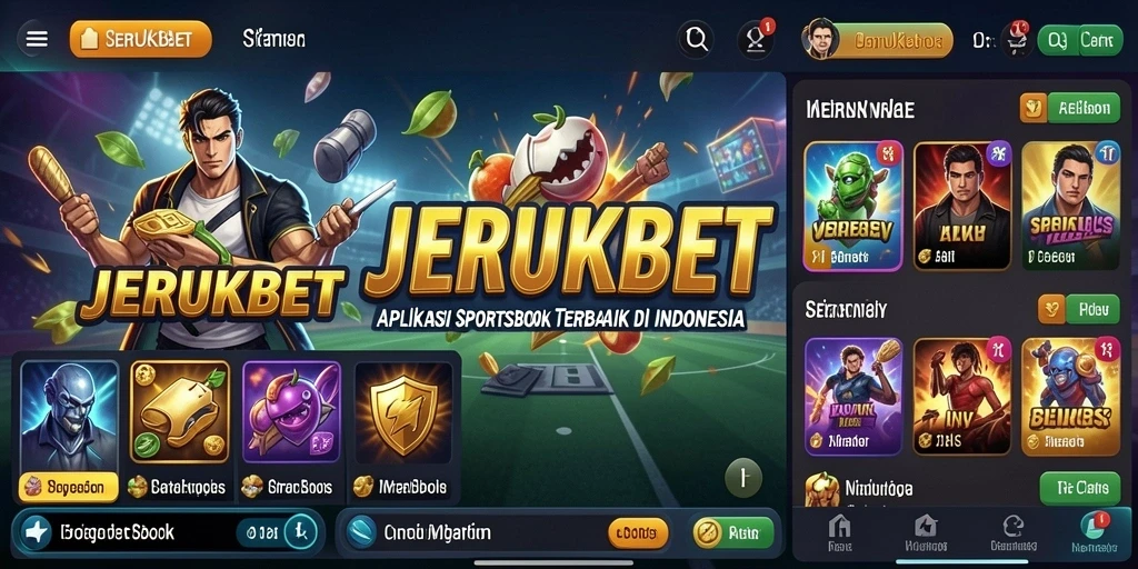 Screenshot gameplay JERUKBET menampilkan taruhan olahraga yang menarik.