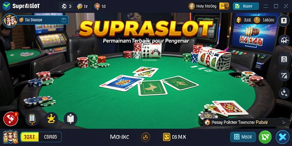 Tampilan gameplay visual yang menarik dan interaktif dari SUPRASLOT.